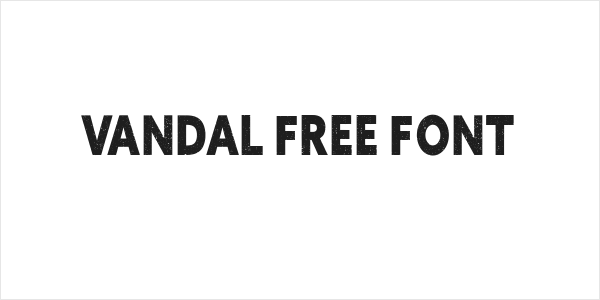 VANDAL Free Font Logo