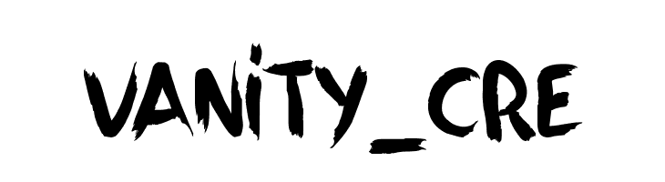 VANITY_CRE  フリーフォントのダウンロード
