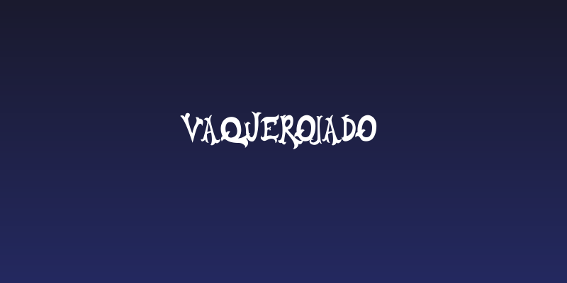 VAQUEROJADO Social Header