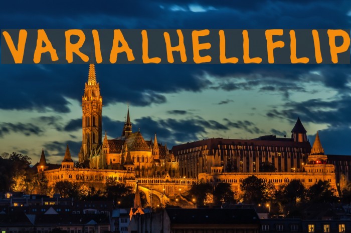 VARIALHELLFLIP Font examples