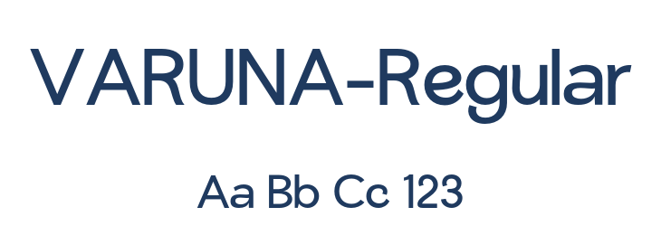 VARUNA-Regular Font Preview