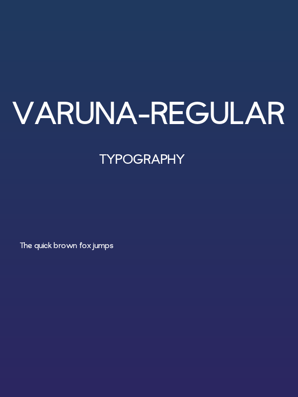 VARUNA-Regular Poster