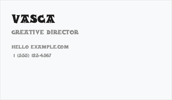 VASCA Business Card