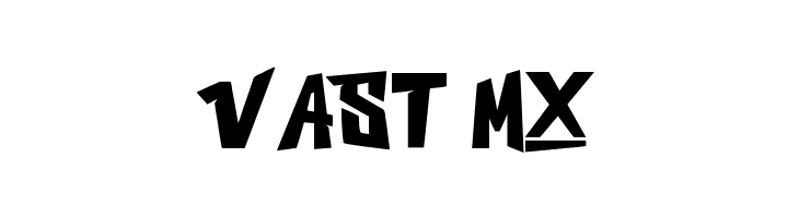 VAST MX  フリーフォントのダウンロード