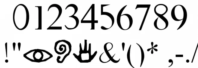 VAST Naked Font OTHER CHARS