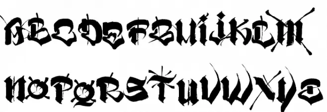 VATOS Шрифта ВЕРХНИЙ