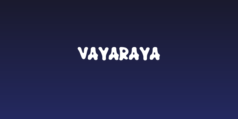 VAYARAYA Social Header