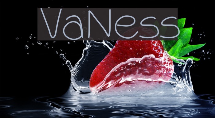 VaNess Font examples