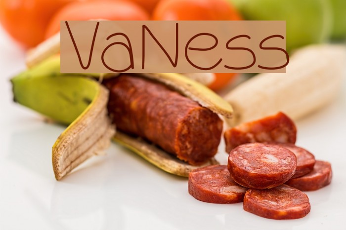 VaNess Font examples