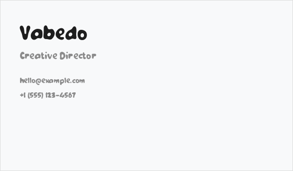 Vabedo Business Card