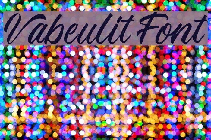 Vabeulit Font Font examples