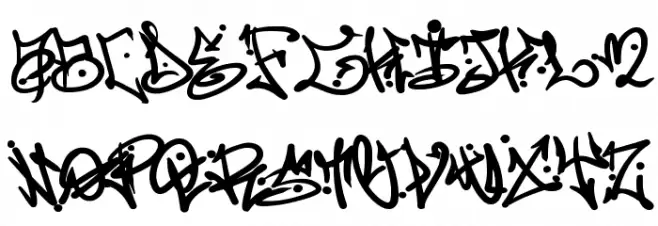 Vabioxe Graffiti لخطوط تنزيل الأحرف الكبيرة