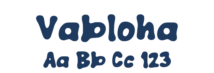 Vabloha Font Preview
