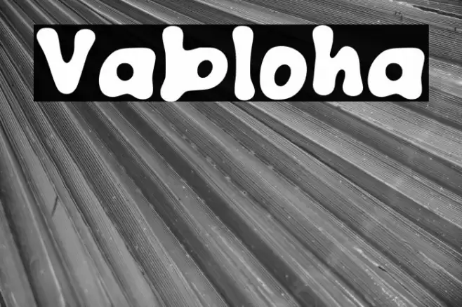 Vabloha Font examples