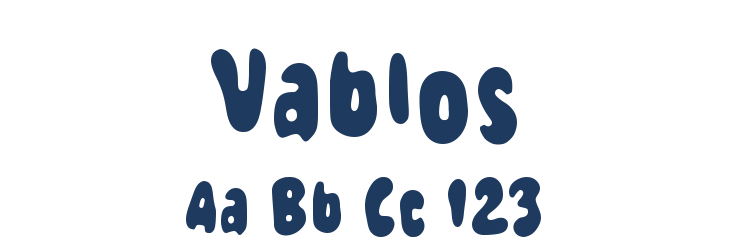 Vablos Font Preview