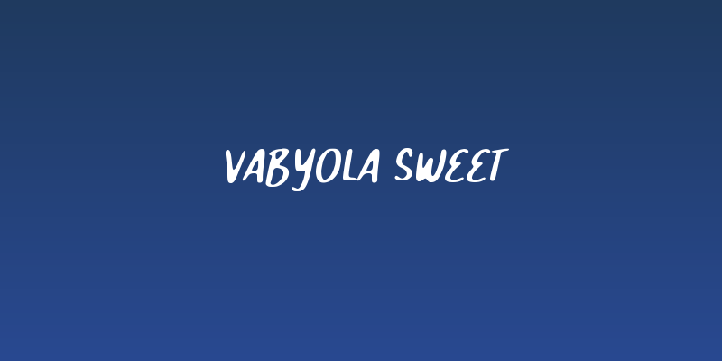 Vabyola Sweet Social Header