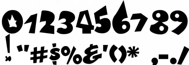 Vaca Шрифта ДРУГИЕ символов