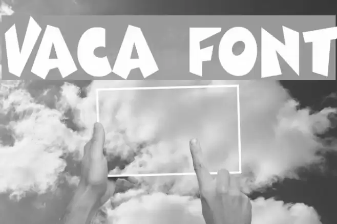 Vaca Шрифта examples