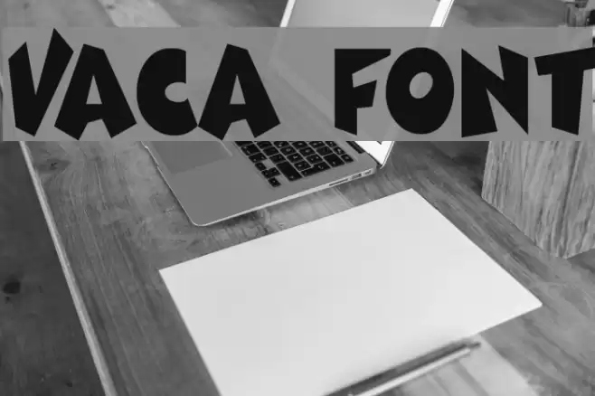 Vaca Шрифта examples