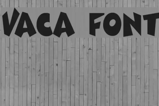 Vaca Шрифта examples