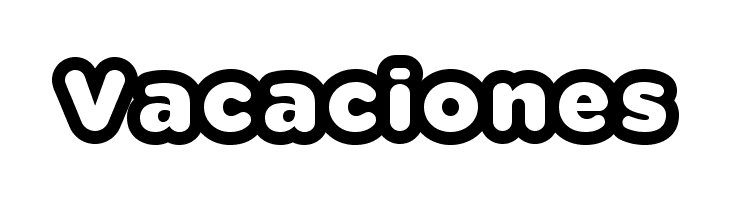 Vacaciones फ़ॉन्ट