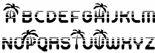 Vacaciones 字体 大写