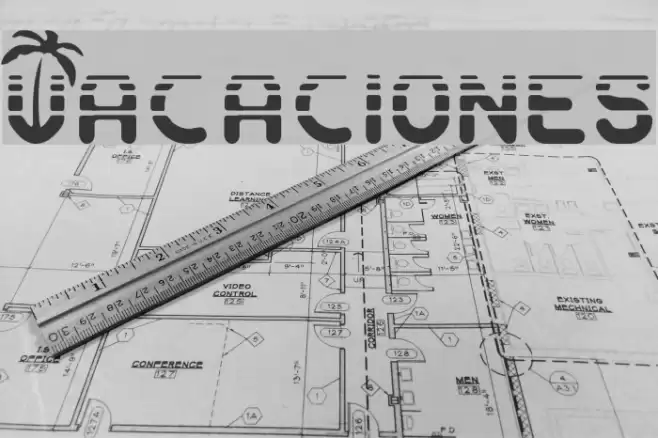 Vacaciones Font examples