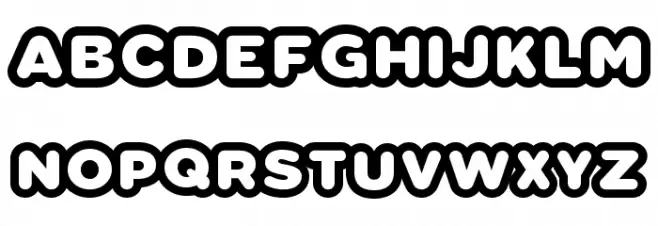 Vacaciones Font UPPERCASE