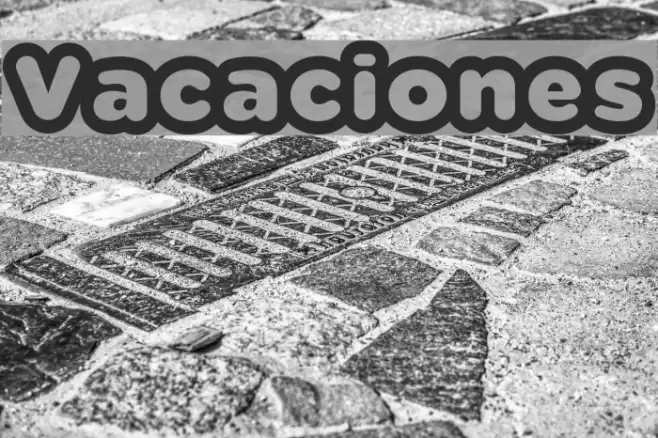 Vacaciones خط examples