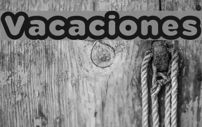 Vacaciones خط examples