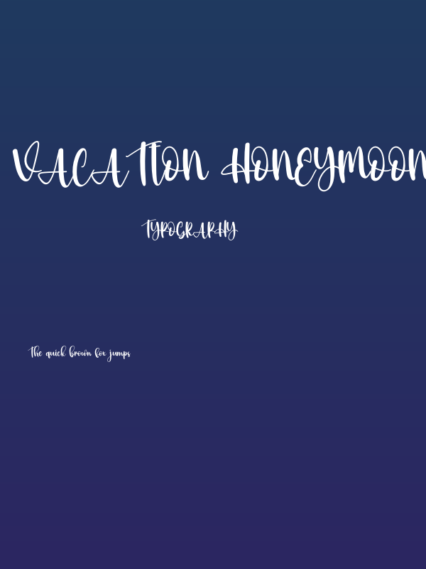 Vacation Honeymoon Poster