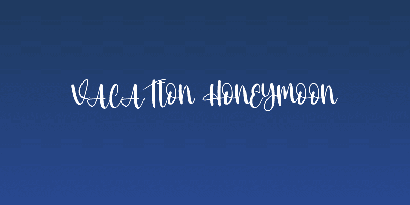 Vacation Honeymoon Social Header