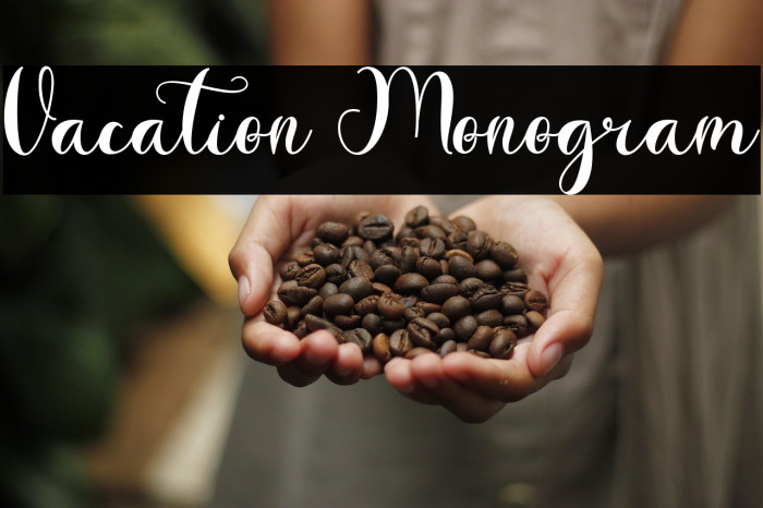 Vacation Monogram Example 1