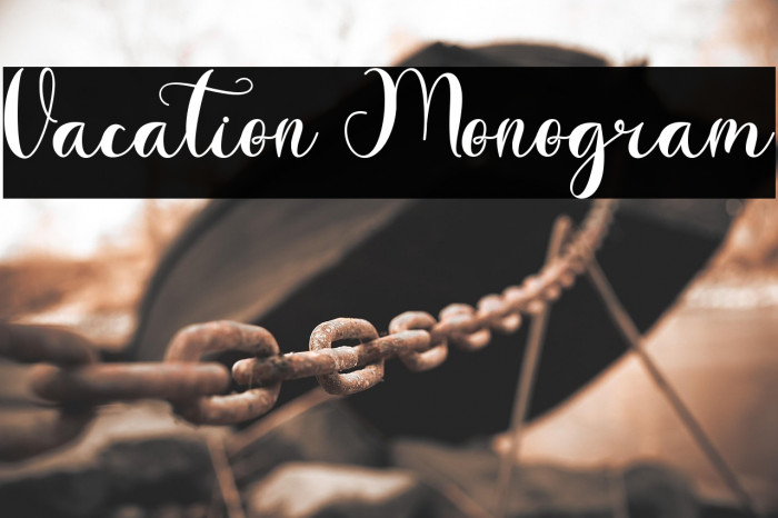 Vacation Monogram Example 2