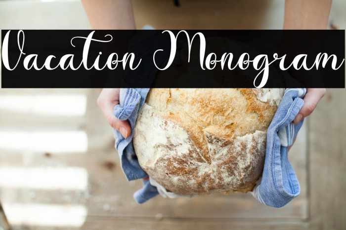 Vacation Monogram Example 3