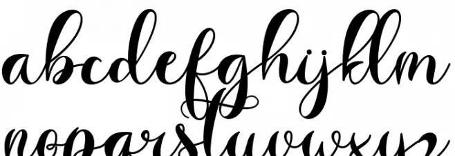 Vacation Monogram Schriftart Kleinbuchstaben