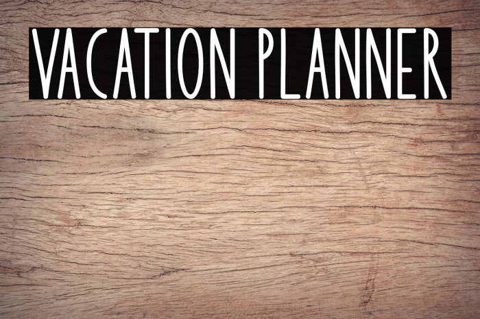 Vacation Planner Example 1