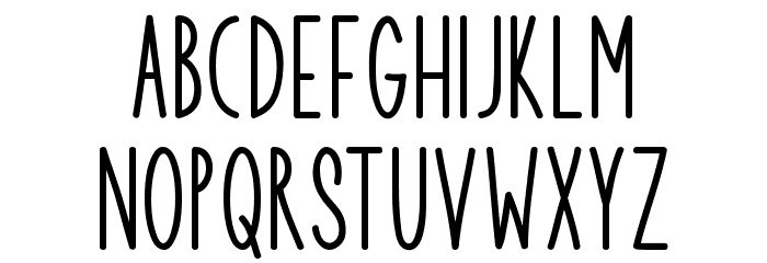 Vacation Planner Font LOWERCASE