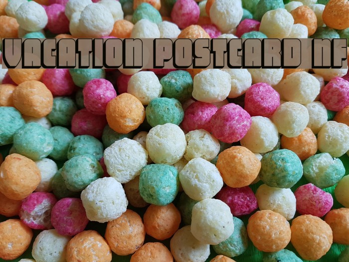 Vacation Postcard NF Font examples