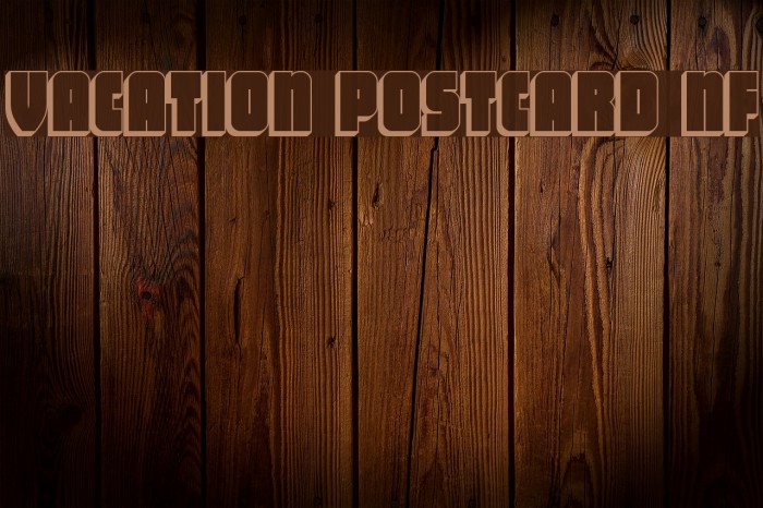 Vacation Postcard NF Font examples