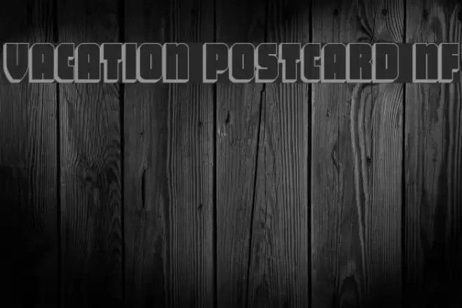 Vacation Postcard NF Fonte examples