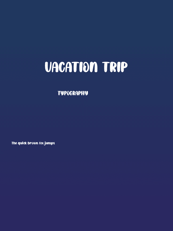 Vacation Trip Poster