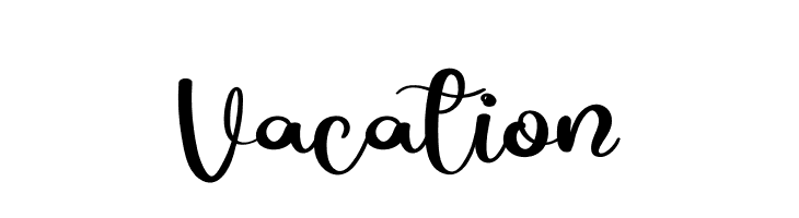 Vacation  Fuentes Gratis Descargar