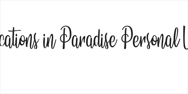 Vacations in Paradise Personal Use Logo