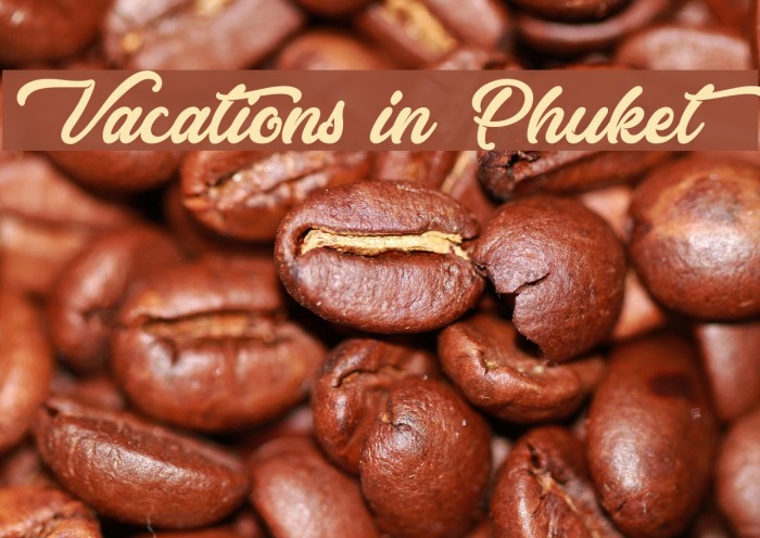 Vacations in Phuket Font examples
