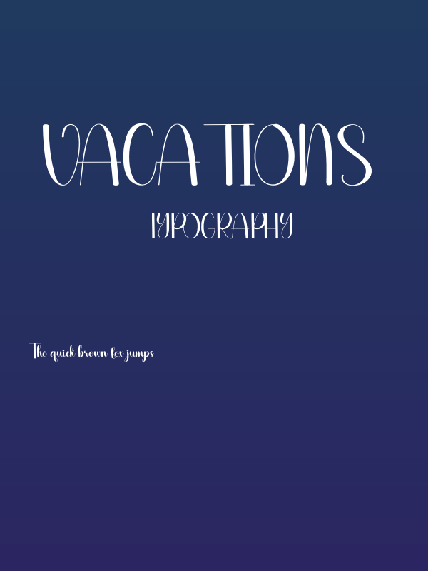 Vacations Poster