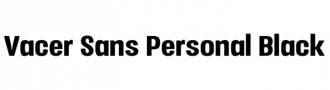 Vacer Sans Personal Black  免费字体下载