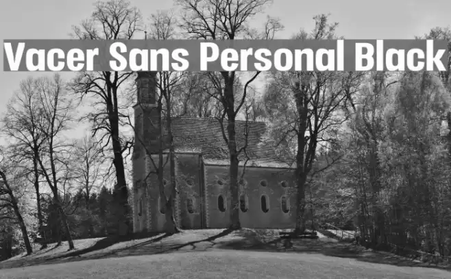 Vacer Sans Personal Black Font examples