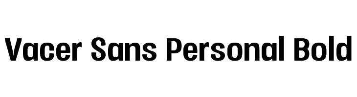 Vacer Sans Personal Bold Font