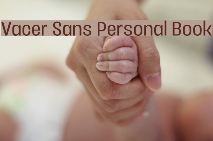 Vacer Sans Personal Book Font examples